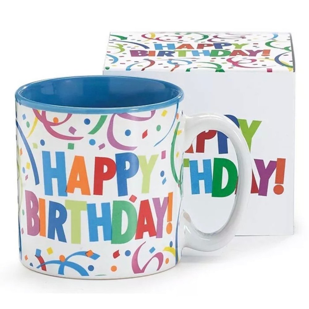 Happy Birthday Mug with Matching Gift Box